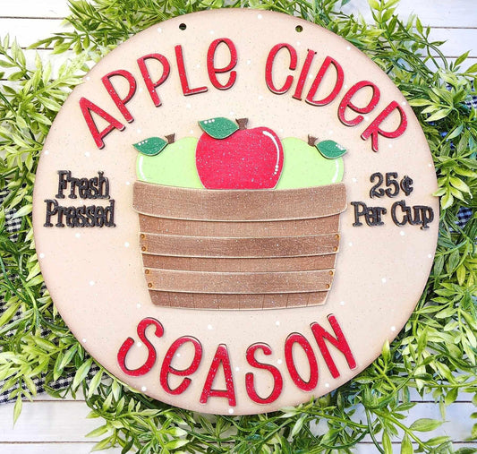 Apple Cider door hanger