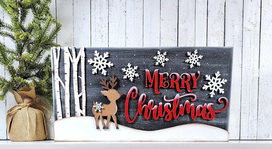 Merry Christmas Mantle Sign